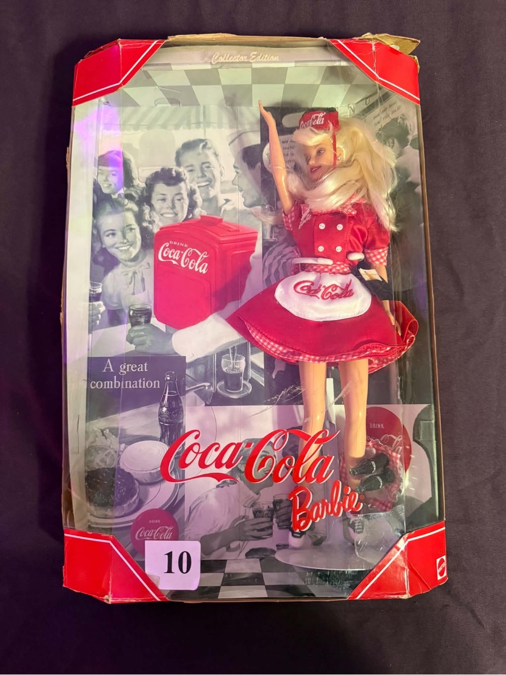 Barbie 1st in series Coca-Cola Collectors Edition Waitress Diner 1998 NRFB